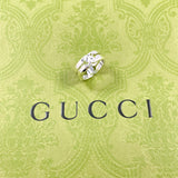 GUCCI Ring Knot infinity Sterling Silver 925 US Size 4.75 vintage Women