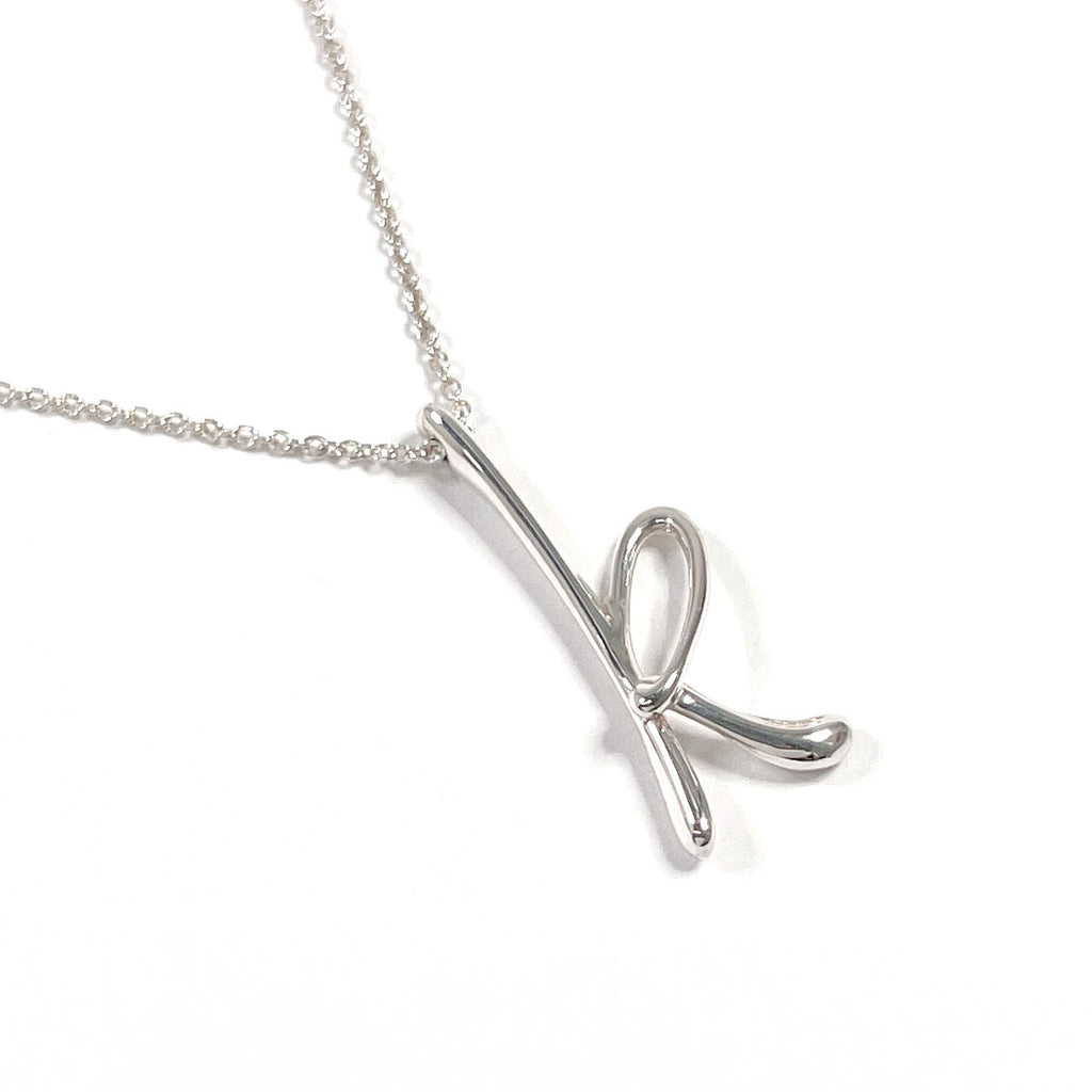 ティファニー イニシャル トップ K TIFFANY&Co. Necklace Letter K Initial Elsa Peretti Silver925