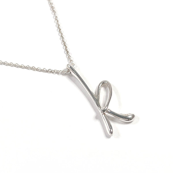 TIFFANY&Co. Necklace Letter K Initial Elsa Peretti Silver925 Silver Women Second hand