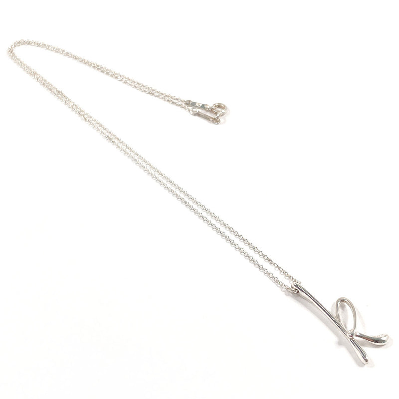 TIFFANY&Co. Necklace Letter K Initial Elsa Peretti Silver925 Silver Women Second hand