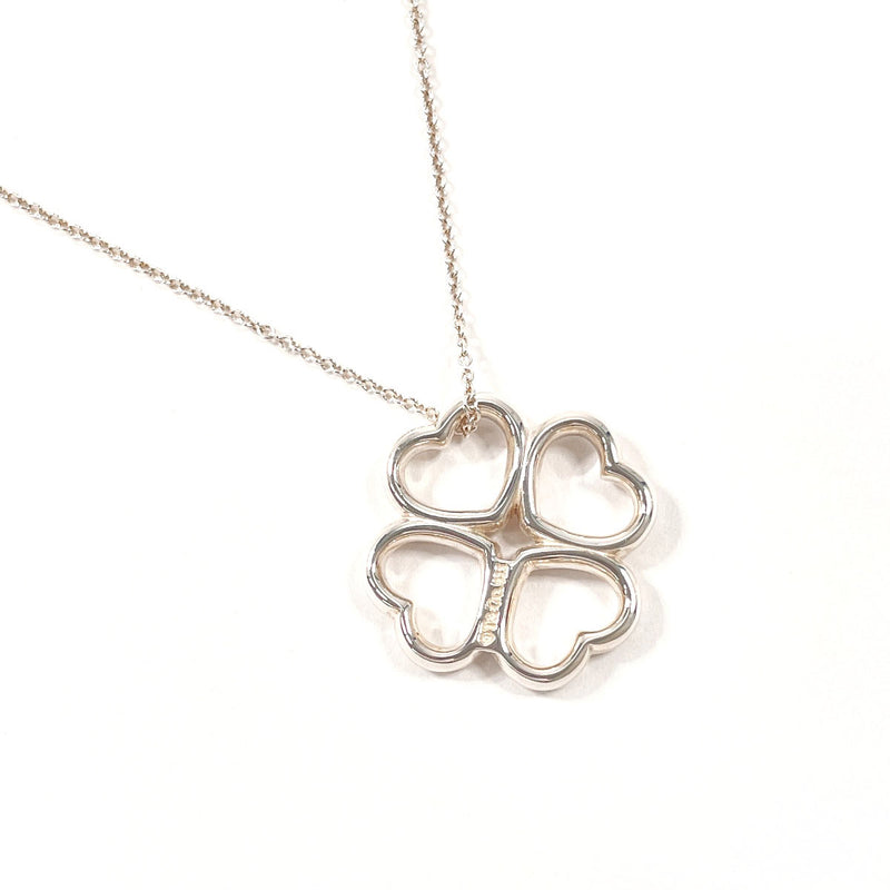 TIFFANY&Co. Necklace Heart clover Silver925 Silver Women Second hand