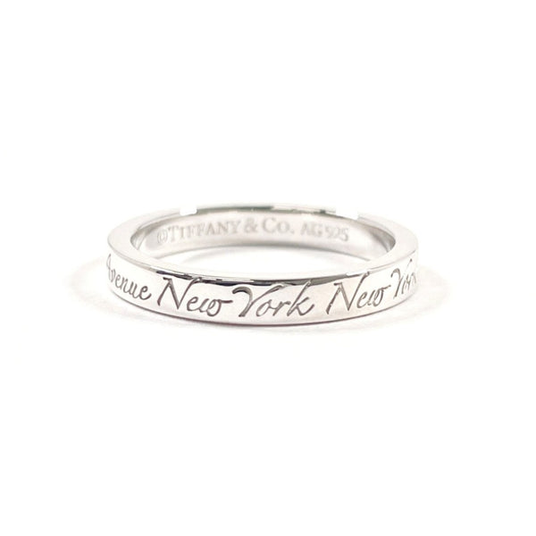 TIFFANY&Co. Ring Notes Narrow New York Silver925 #US 5 1/4 Silver Women Second hand
