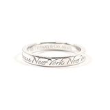 TIFFANY&Co. Ring Notes Narrow New York Silver925 #US 5 1/4 Silver Women Second hand