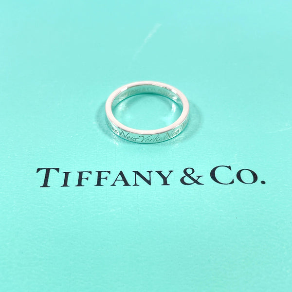 TIFFANY&Co. Ring Notes Narrow New York Silver925 #US 5 1/4 Silver Women Second hand