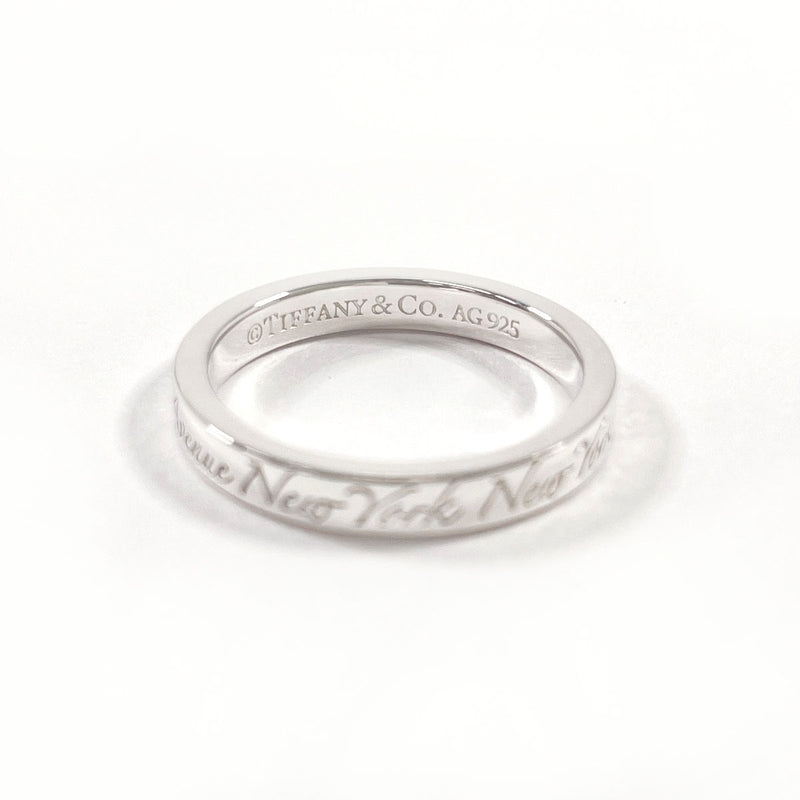 TIFFANY&Co. Ring Notes Narrow New York Silver925 #US 5 1/4 Silver Women Second hand