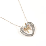 TIFFANY&Co. Necklace Heart ribbon Silver925/K18 yellow gold Silver Silver Women Second hand