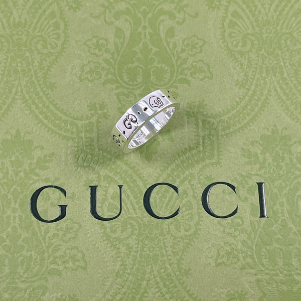 GUCCI Ring ghost Silver925 #US 7 Silver mens Second hand