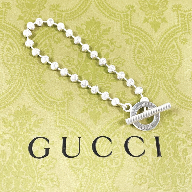 GUCCI bracelet Ball chain Silver925 Silver unisex Second hand