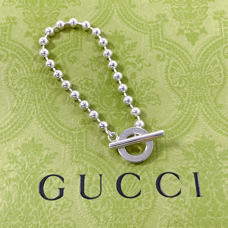 GUCCI bracelet Ball chain Silver925 Silver unisex Second hand