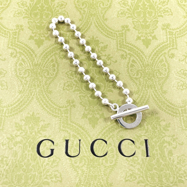 GUCCI bracelet Ball chain Silver925 Silver unisex Second hand