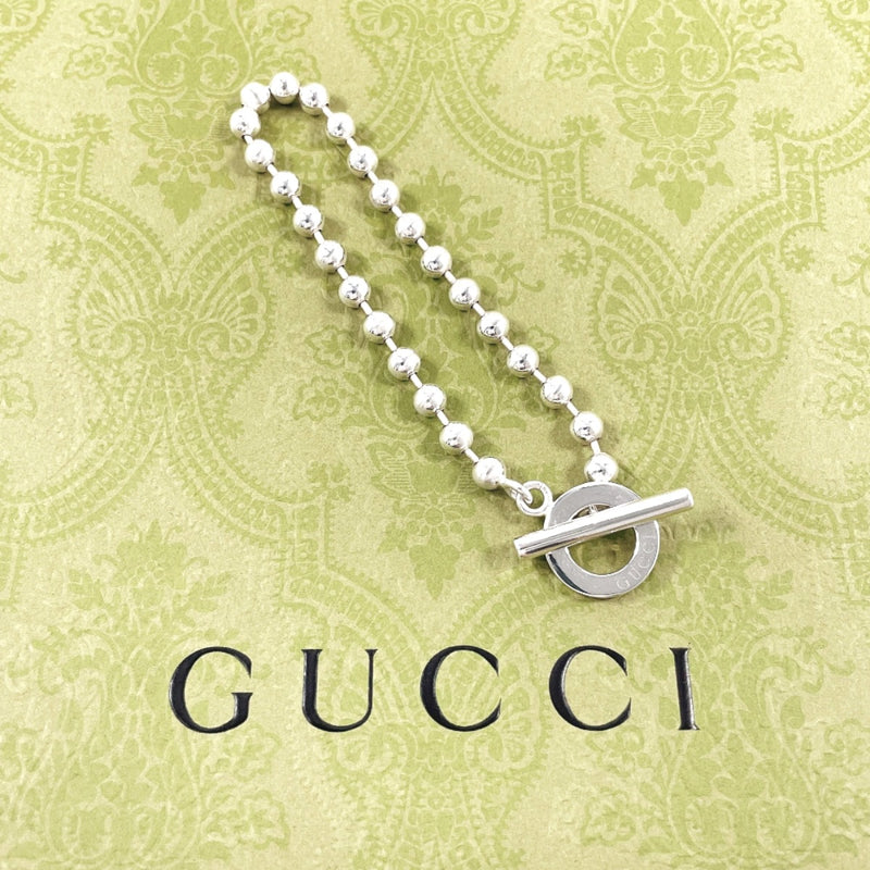 GUCCI bracelet Ball chain Silver925 Silver unisex Second hand