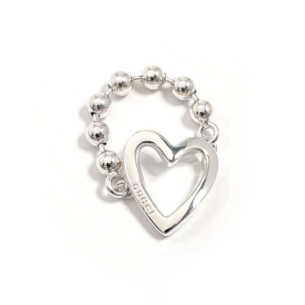 GUCCI Ring Heart Ball Chain Silver925 #US 4 3/4 Silver Women Second hand