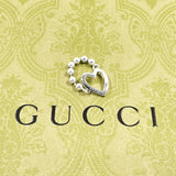 GUCCI Ring Heart Ball Chain Silver925 #US 4 3/4 Silver Women Second hand