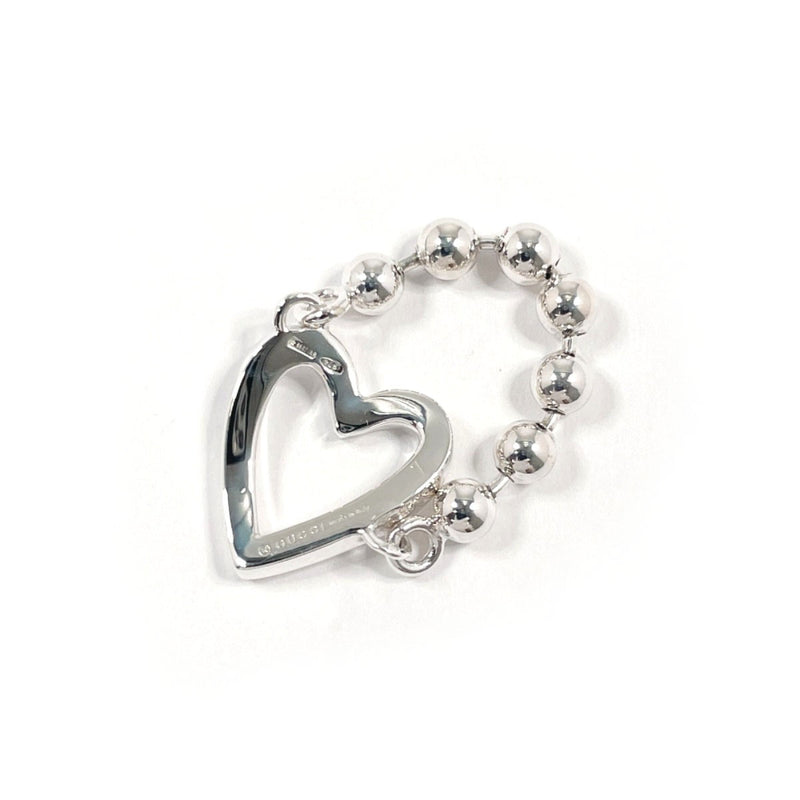 GUCCI Ring Heart Ball Chain Silver925 #US 4 3/4 Silver Women Second hand
