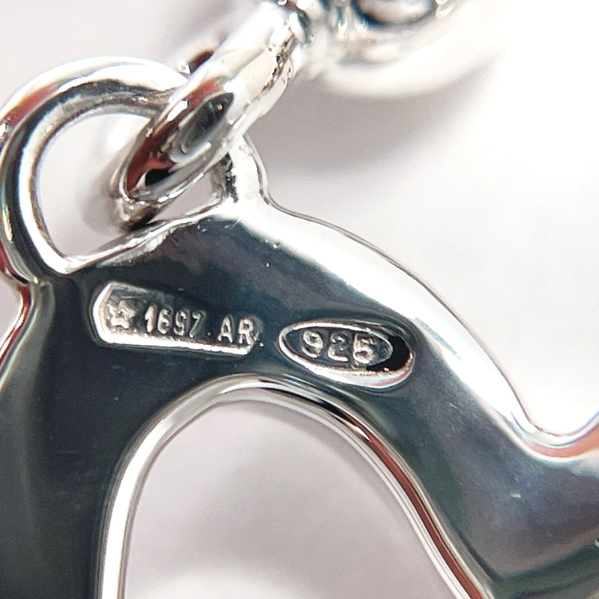 GUCCI Ring Heart Ball Chain Silver925 #US 4 3/4 Silver Women 
