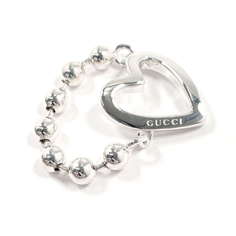 GUCCI Ring Heart Ball Chain Silver925 #US 4 3/4 Silver Women Second hand