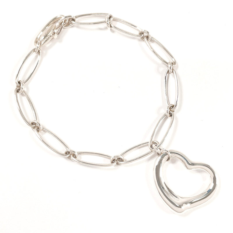 TIFFANY&Co. bracelet Open heart Elsa Peretti Silver925 Silver Women Second hand
