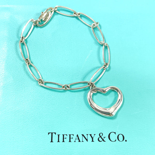 TIFFANY&Co. bracelet Open heart Elsa Peretti Silver925 Silver Women Second hand