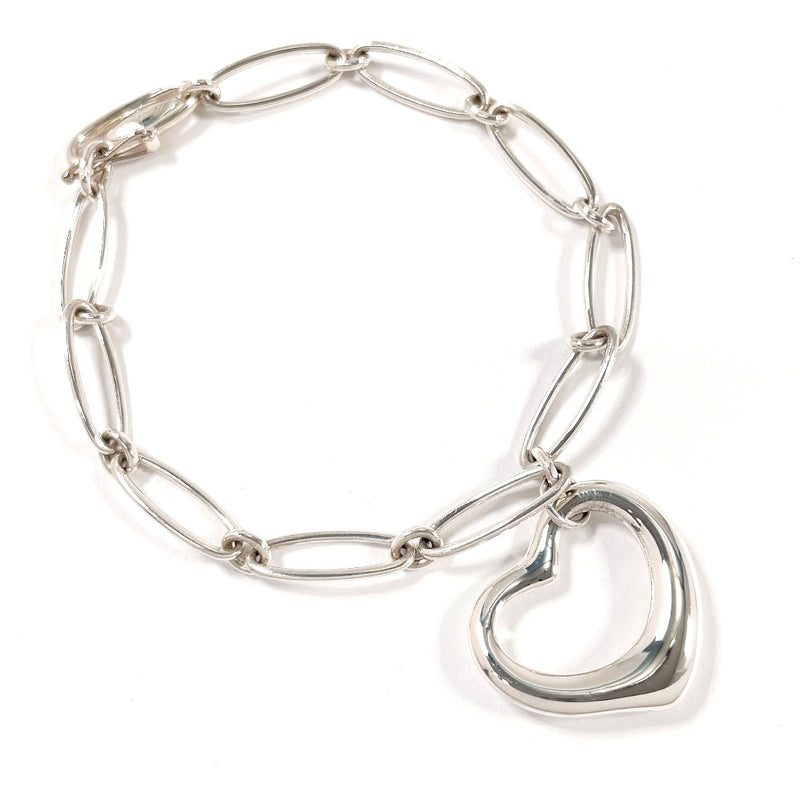 TIFFANY&Co. bracelet Open heart Elsa Peretti Silver925 Silver Women Second hand