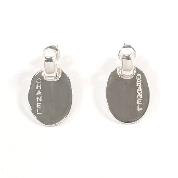 CHANEL earring oval with logo Silver925 Silver Women Second hand