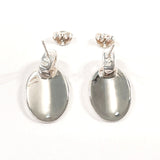 CHANEL earring oval with logo Silver925 Silver Women Second hand