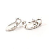 CHANEL earring oval with logo Silver925 Silver Women Second hand