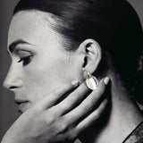 CHANEL earring oval with logo Silver925 Silver Women Second hand