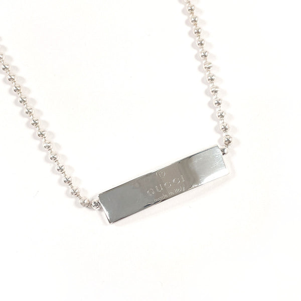 GUCCI choker Ball Chain with logo 2WAY Silver925 Silver Women Second hand