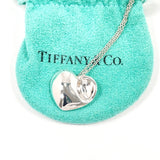 TIFFANY&Co. Necklace Fold heart Silver925 Silver Women Second hand