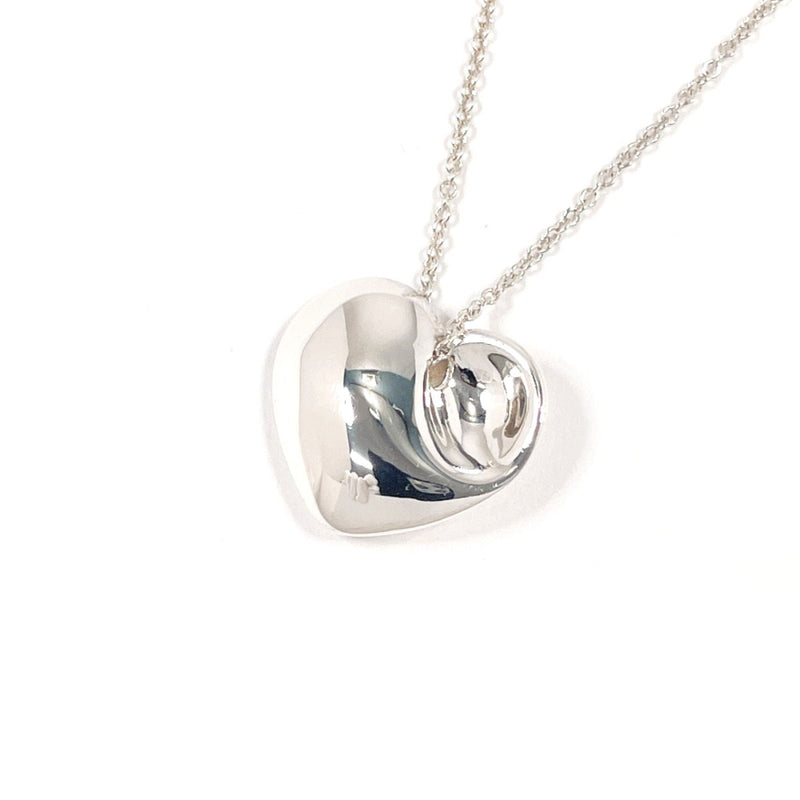 TIFFANY&Co. Necklace Fold heart Silver925 Silver Women Second hand