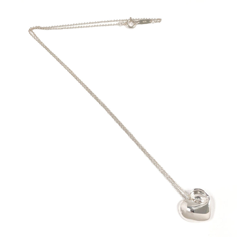 TIFFANY&Co. Necklace Fold heart Silver925 Silver Women Second hand