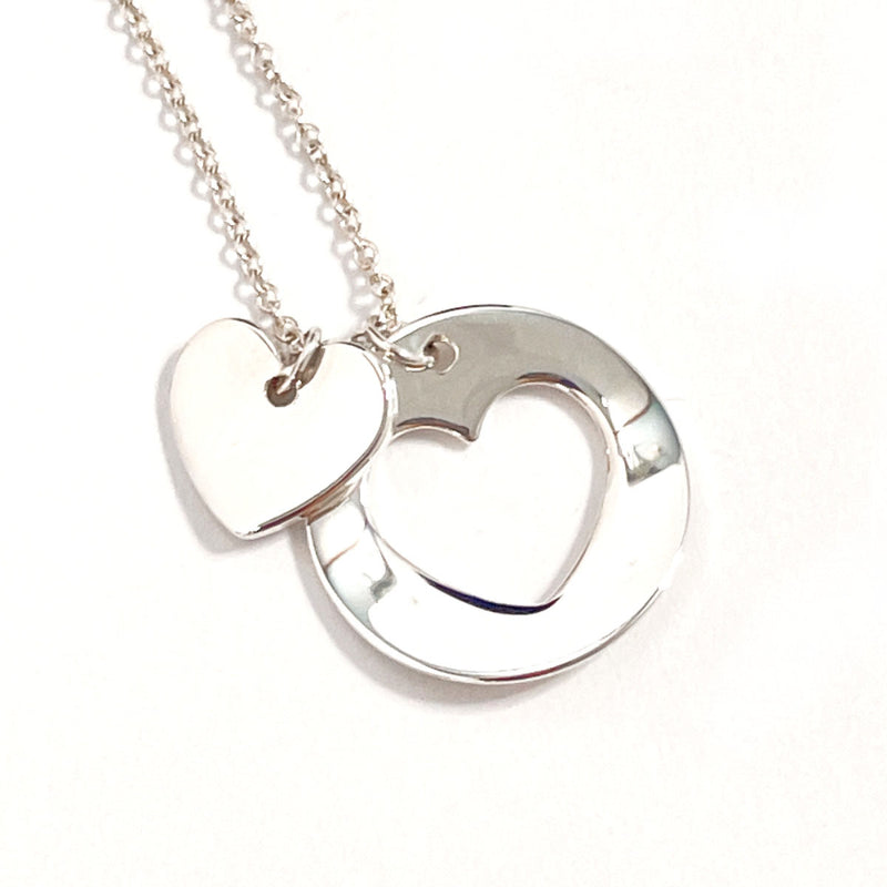 TIFFANY&Co. Necklace stencil heart Silver925 Silver Women Second hand