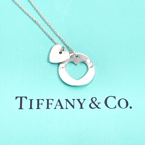 TIFFANY&Co. Necklace stencil heart Silver925 Silver Women Second hand
