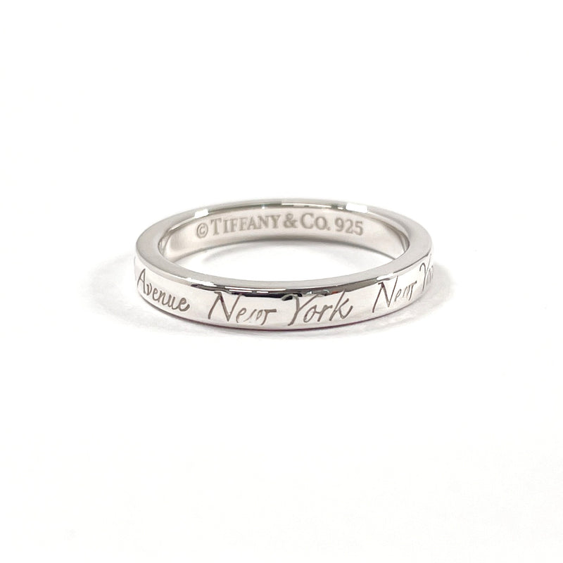 TIFFANY&Co. Ring Notes Narrow New York Silver925 #US 4 3/4 Silver Women Second hand