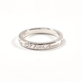 TIFFANY&Co. Ring Notes Narrow New York Silver925 #US 4 3/4 Silver Women Second hand