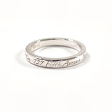 TIFFANY&Co. Ring Notes Narrow New York Silver925 #US 4 3/4 Silver Women Second hand