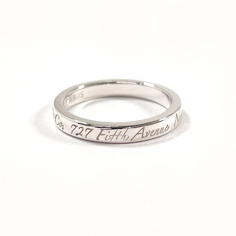 TIFFANY&Co. Ring Notes Narrow New York Silver925 #US 4 3/4 Silver Women Second hand