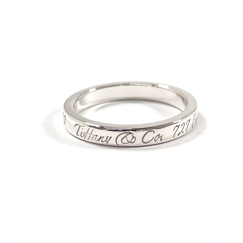 TIFFANY&Co. Ring Notes Narrow New York Silver925 #US 4 3/4 Silver Women Second hand