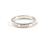 TIFFANY&Co. Ring Notes Narrow New York Silver925 #US 4 3/4 Silver Women Second hand