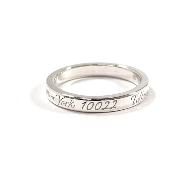 TIFFANY&Co. Ring Notes Narrow New York Silver925 #US 4 3/4 Silver Women Second hand