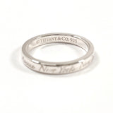 TIFFANY&Co. Ring Notes Narrow New York Silver925 #US 4 3/4 Silver Women Second hand
