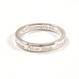 TIFFANY&Co. Ring Notes Narrow New York Silver925 #US 4 3/4 Silver Women Second hand
