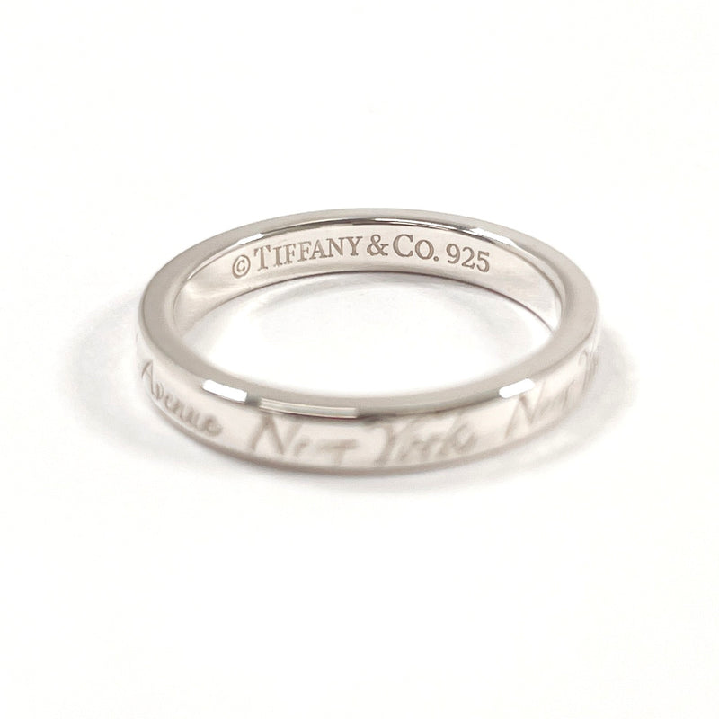 TIFFANY&Co. Ring Notes Narrow New York Silver925 #US 4 3/4 Silver Women Second hand