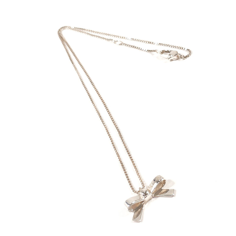 GUCCI Necklace ribbon Silver925 Silver Women Second hand