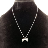 GUCCI Necklace ribbon Silver925 Silver Women Second hand