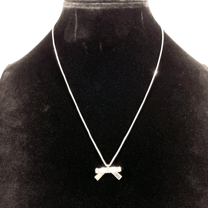 GUCCI Necklace ribbon Silver925 Silver Women Second hand
