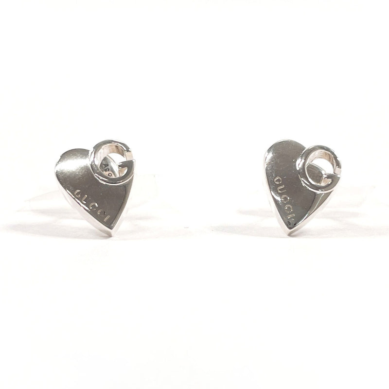 GUCCI earring 285484 J8400 8106 Heart G logo Silver925 Silver Women Second hand