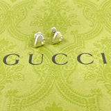 GUCCI earring 285484 J8400 8106 Heart G logo Silver925 Silver Women Second hand