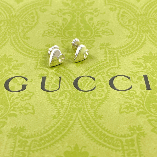 GUCCI earring 285484 J8400 8106 Heart G logo Silver925 Silver Women Second hand