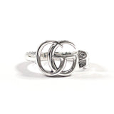 GUCCI Ring 627760 J8400 0701 Double G key motif ring Silver925 #US 6 Silver unisex Second hand